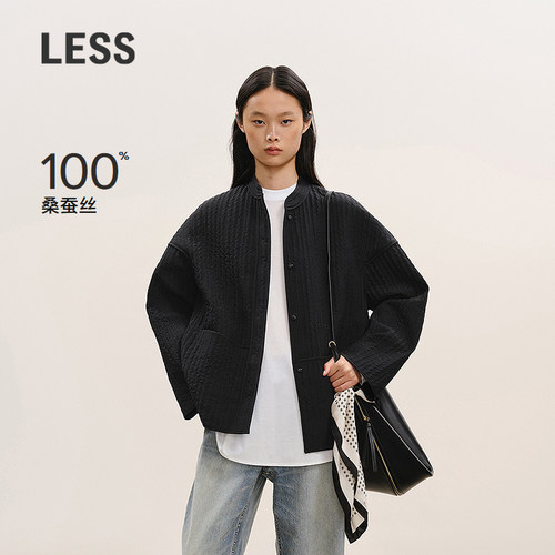 【商场同款/精工系列】LESS2026年春新款立领长袖棉衣2Q1B13800