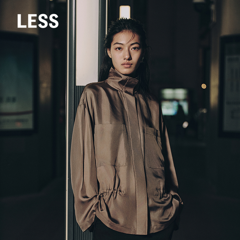 LESS桑蚕真丝休闲简约宽松夹克