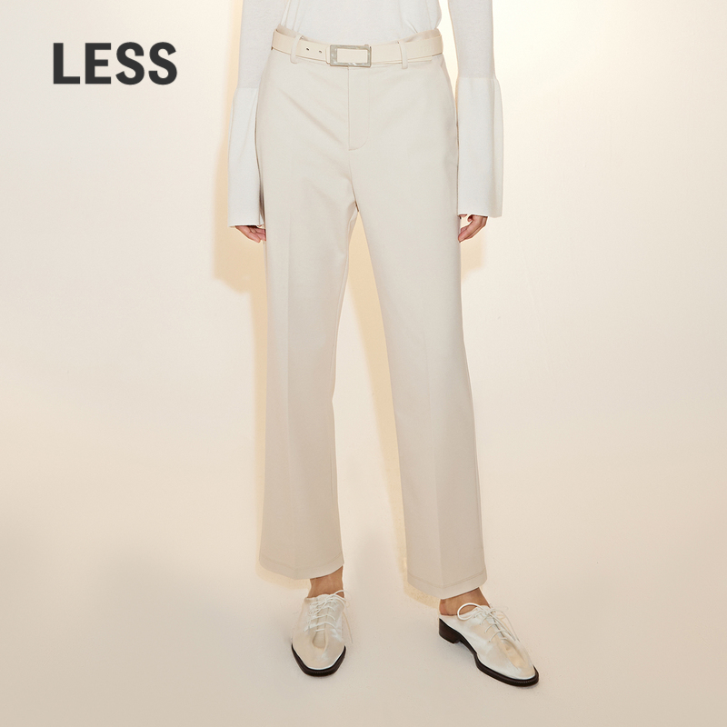LESS春秋直筒休闲女西装长裤