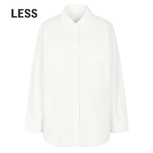 【商场同款】LESS2025年冬新款衬衫领短款长袖羽绒服2PBC1502H