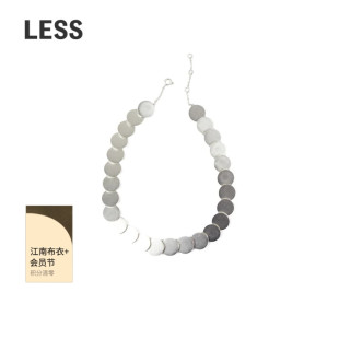 LESS时尚搭配单品项链女简约精致圆片女式项链3O8K14100