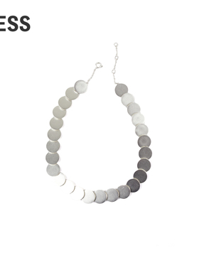 【商场同款】LESS2024年秋新款圆形金属片简约女式项链3O8K14100