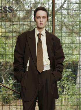 【LESSxSamuel】春季绵羊毛西服女休闲宽松结构西装外套2N1713590