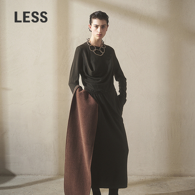 【商场同款/SAMUEL系列】LESS2025年冬新款长袖连衣裙2PBG18830
