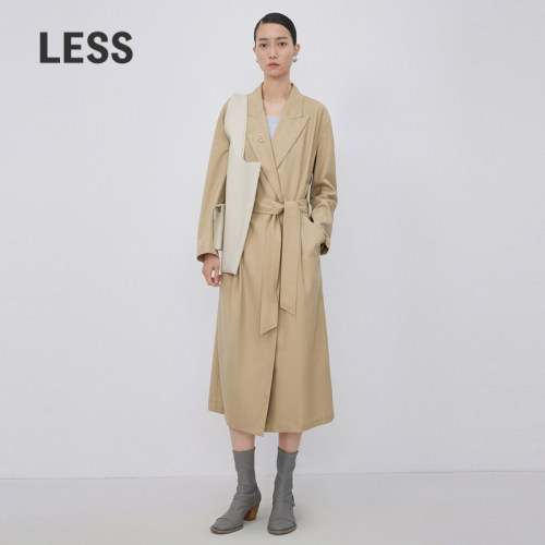 绵羊毛宽松长袖连衣裙LESS