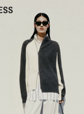 LESS绵羊毛针织衫休闲开衫外套含山羊绒2N0311260