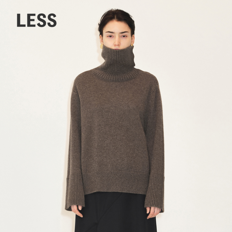 冬季套头LESS高领针织衫