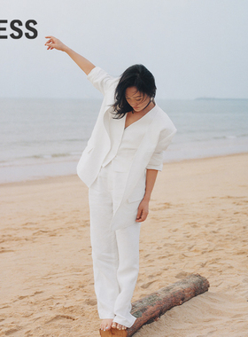 【商场同款】LESS2025年夏新款休闲宽松通勤直筒长裤2P4E13790