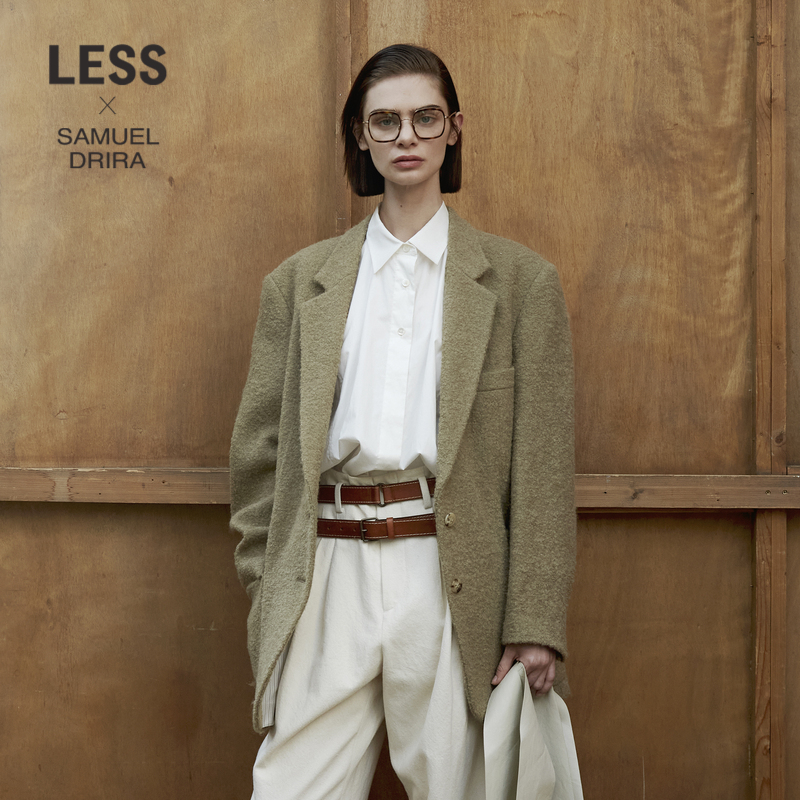 LESSxSamuel长袖毛呢西服
