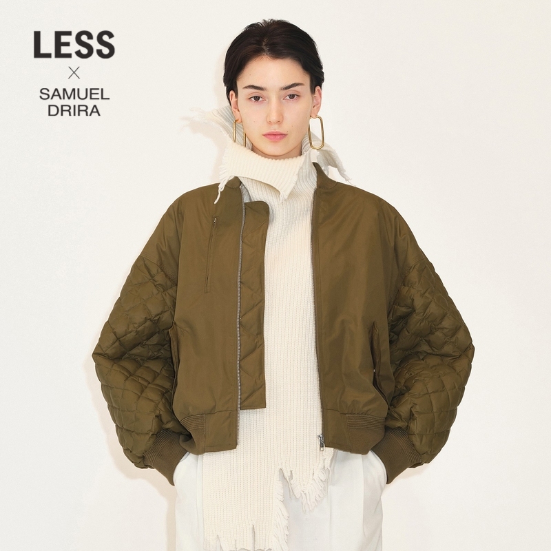 白鸭绒外套LESS时尚棒球领