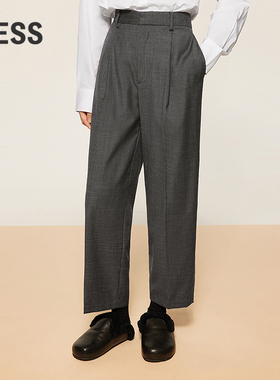 【迅系列】LESS秋锥形休闲时尚九分裤绵羊毛锥形裤女2O8E11530