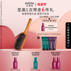 【官方正品】Aveda艾梵达气垫按摩梳头皮护理便携气囊木梳子