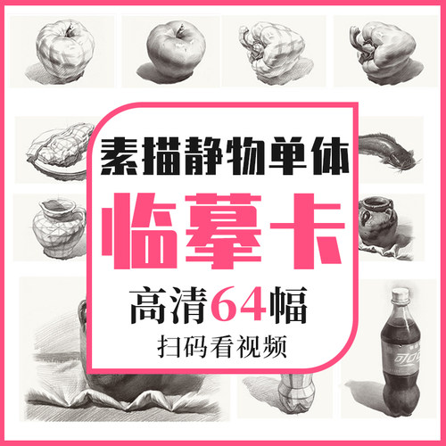 沐尚文化单体静物临摹卡