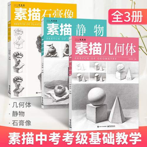 素描书入门教材中考考级几何静物