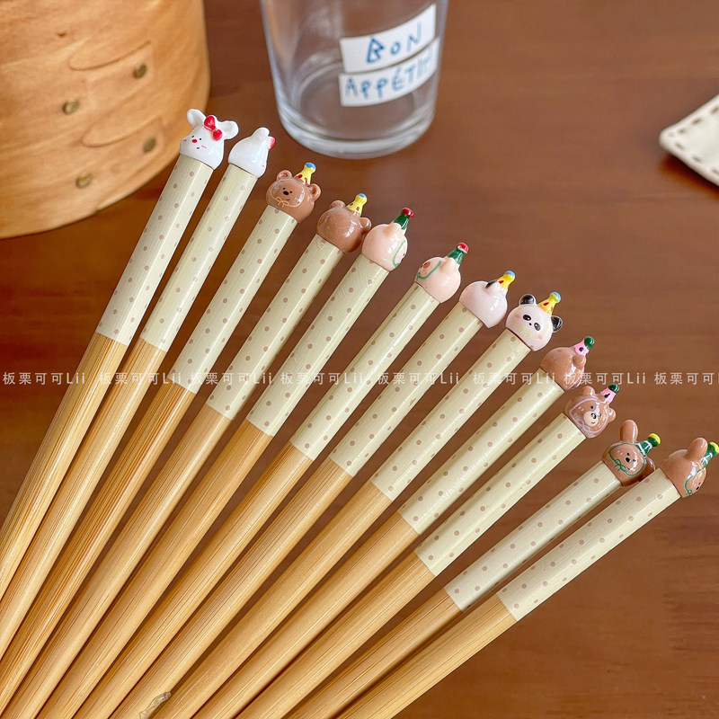 筷子单人装可爱卡通儿童楠竹筷2026年新款日式高颜值一人专用筷子,餐饮具,筷子,淘宝优惠券,粉丝福利购,淘宝优惠卷