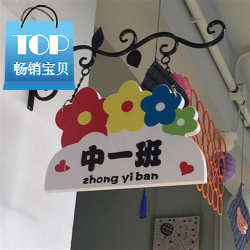 欧式铁艺门牌挂牌 幼儿园班牌 门牌号码牌数字创意v广告牌