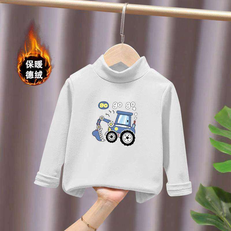 儿童春秋季长袖德绒保暖上衣男童半高领2025新款t恤秋冬加厚打底,童装/婴儿装/亲子装,T恤,淘宝优惠券,粉丝福利购,淘宝优惠卷