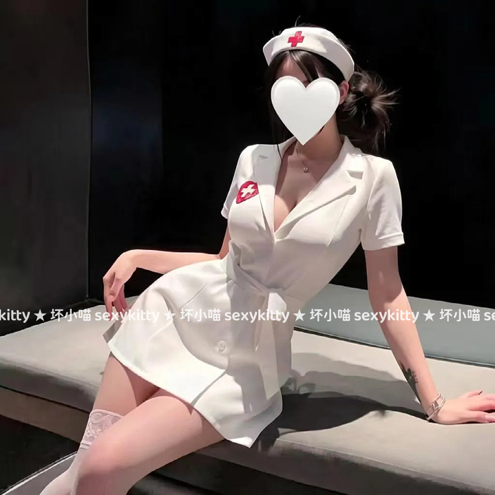 性感白衣天使可爱护士睡裙