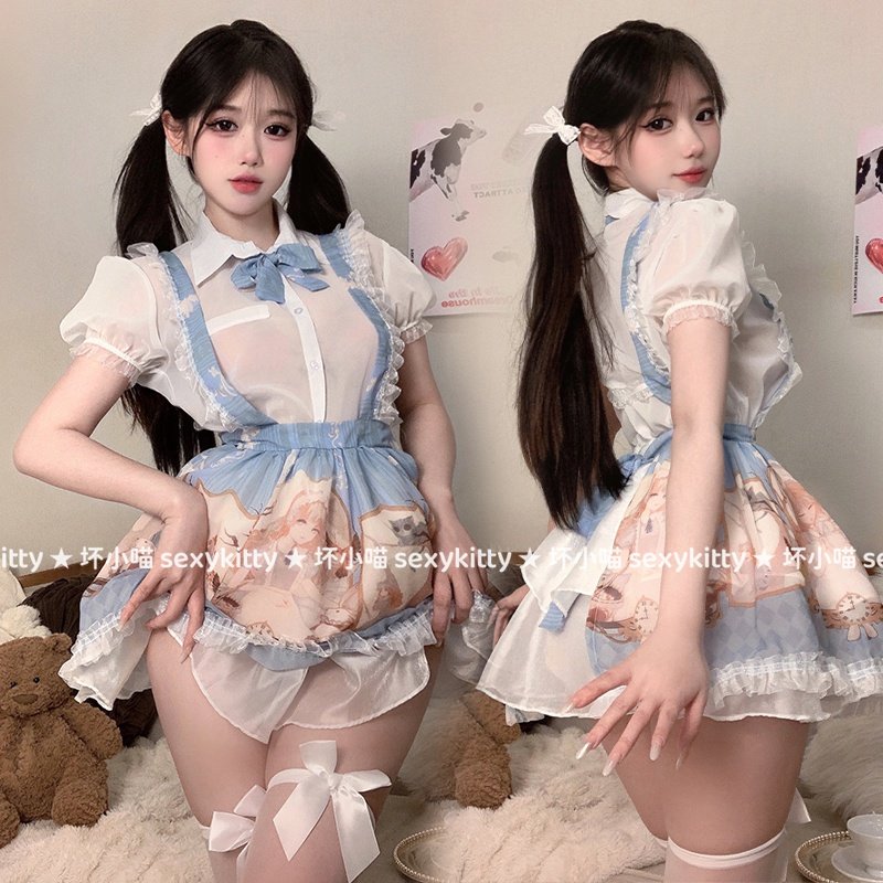 坏小喵 性感二次元女仆甜美可爱女佣服少女连衣裙cosplay休闲服装