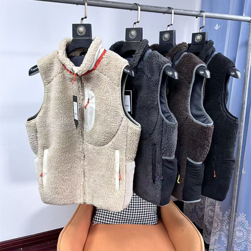 重磅加厚羊羔绒舒适温立领暖马甲