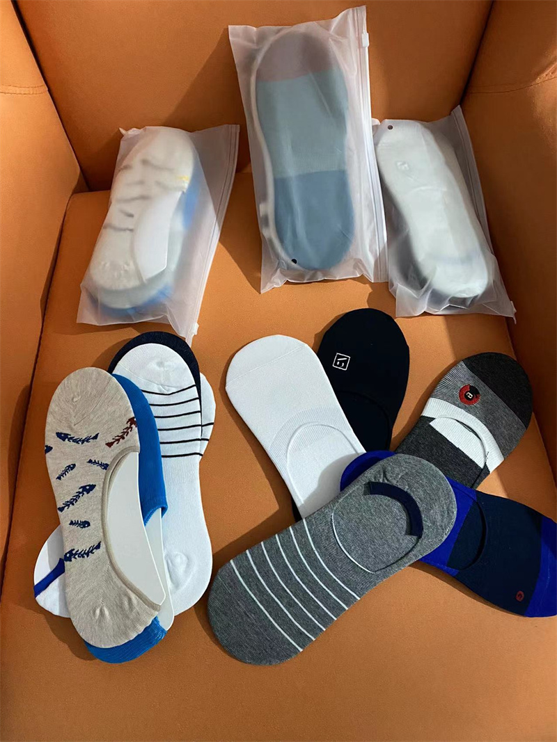 男隐形船袜浅口硅胶防滑弹力袜子
