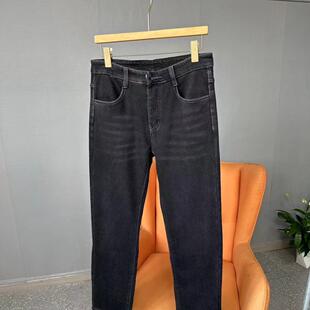 舒适百搭直筒休闲牛仔裤 加绒加厚保暖秋冬男士 高性价比 小黑牛