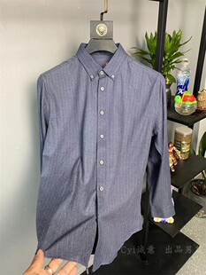 细磨毛柔软舒适 衬衫 秋冬男士 条纹商务休闲长袖 衬衣 经典 原299清