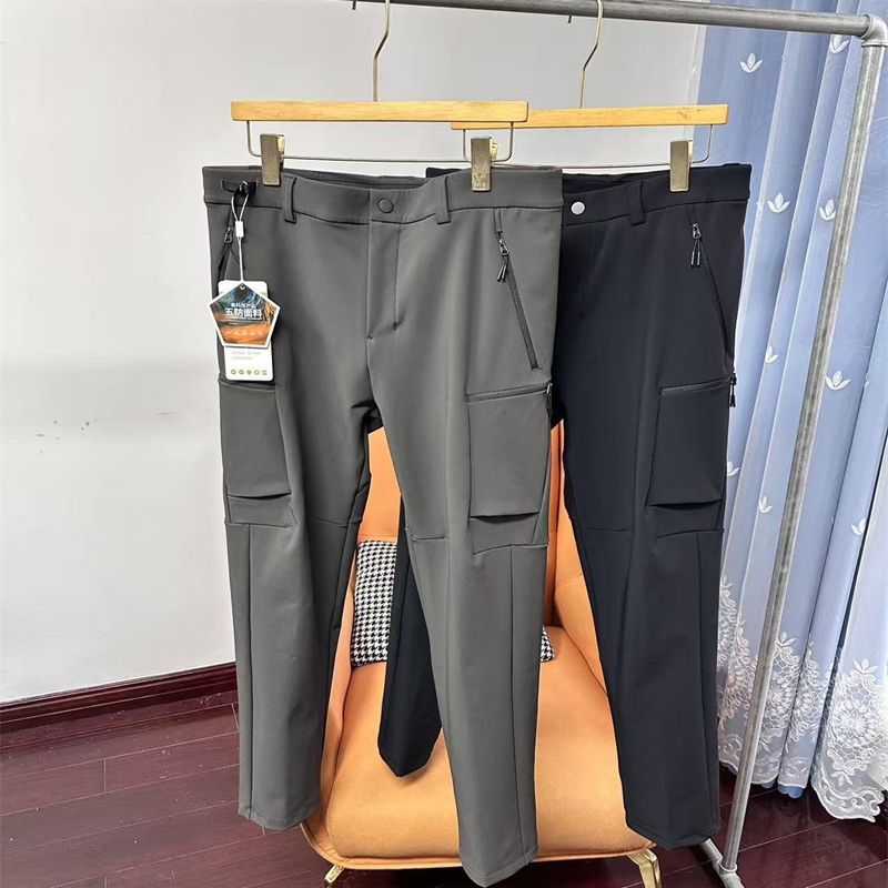加厚耐磨户外软壳冲锋工装休闲裤