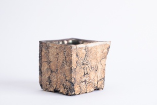 元气造物～生活艺术 石纹熏银彩片口 日本（平松龙马）N23B500