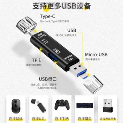 车载0多功能高速读卡器otgusb3多电脑卡万能合一tf手机.}单反相机