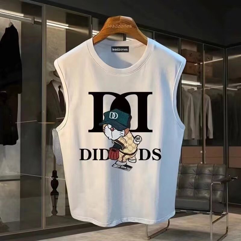 重磅230克纯棉背心男士夏季字母叮当猫印花坎肩运动健身无袖T恤衫,男装,T恤,淘宝优惠券,粉丝福利购,淘宝优惠卷