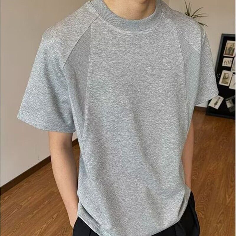 衣服男短袖T恤韩版潮流薄款夏季痞帅穿搭修身打底衫青年大码体恤