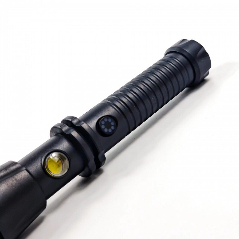 多功能LED强光远射手电筒 户外充电应急照明灯 巡逻狼牙棒手电筒