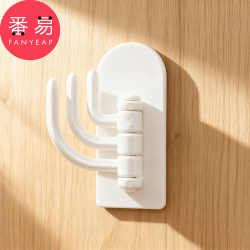 挂钩/三钩A1pn008-免打孔挂钩三分支粘钩厨房浴室客厅多用挂架