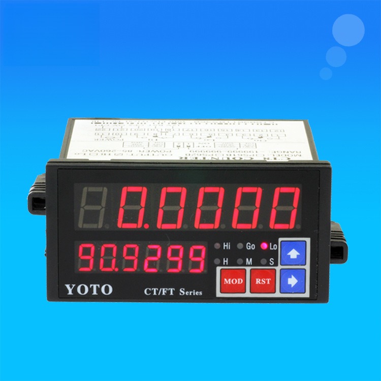 YOTO继电器输出485通讯CT8-PS62B|PS61T数显计数器计米器