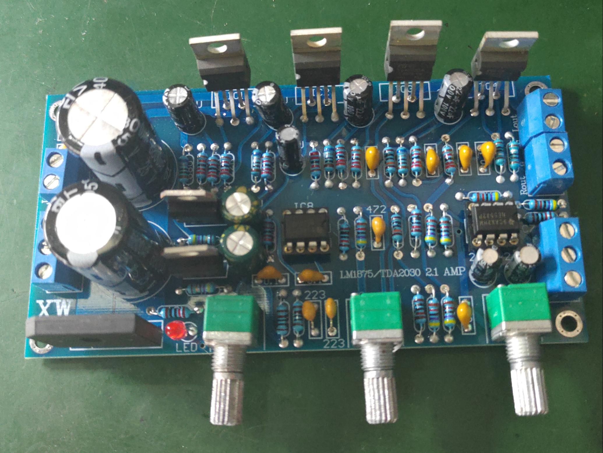 LM1875/TDA2030A双电源2.1功放 PCB电路板空板 /散件 电子元器件市场 音频模块/功放模块 原图主图