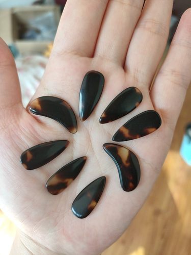 考级古筝指甲幼小童专用演奏初学摇指凹槽天然材质好用义甲