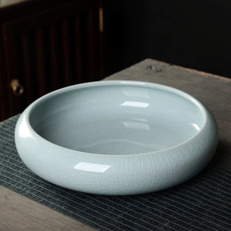 大号茶洗陶瓷茶渣缸覆古家用茶具配件洗茶杯盆哥窑中式水盂笔洗碗,餐饮具,茶道/零配,淘宝优惠券,粉丝福利购,淘宝优惠卷