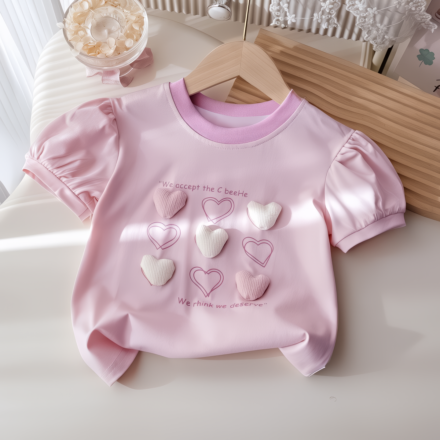 底衫百搭上衣潮洋气2025儿童甜女童短袖夏装打美时髦衣服新款宝宝