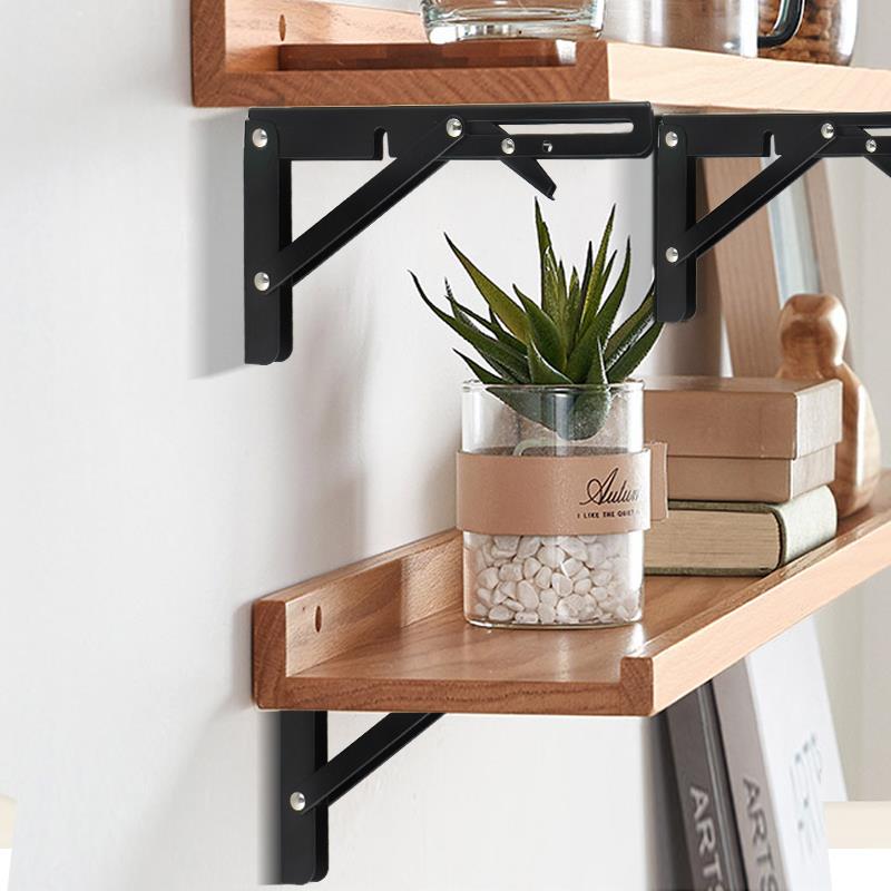 支架比利不锈钢家用木板托简约墙上折叠家具层板托置物架厂家