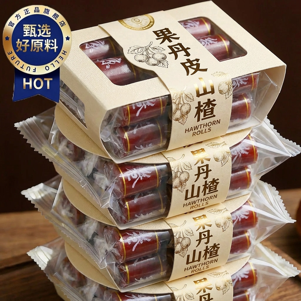【央妈推荐】山楂卷果丹皮旗舰店无糖0添加山楂制品孕妇儿童零食y