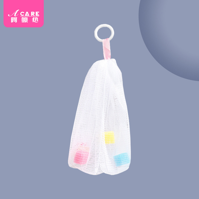 起泡网AE1S24-小花款洗面奶用打泡网肥皂袋洗澡洁面清洁脸