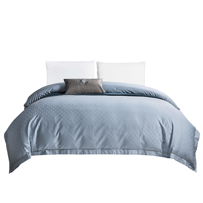 提花埃及羽绒被套贡缎加大全棉