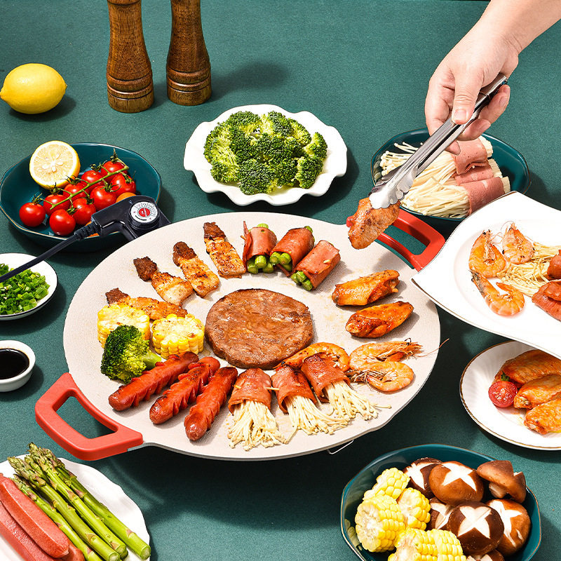 家用韩式电烤盘多功能电烧烤炉不粘烤肉铁板无烟电炒锅烤牛排烤盘,厨房电器,烤串机/电烤炉/电烤盘,淘宝优惠券,粉丝福利购,淘宝优惠卷