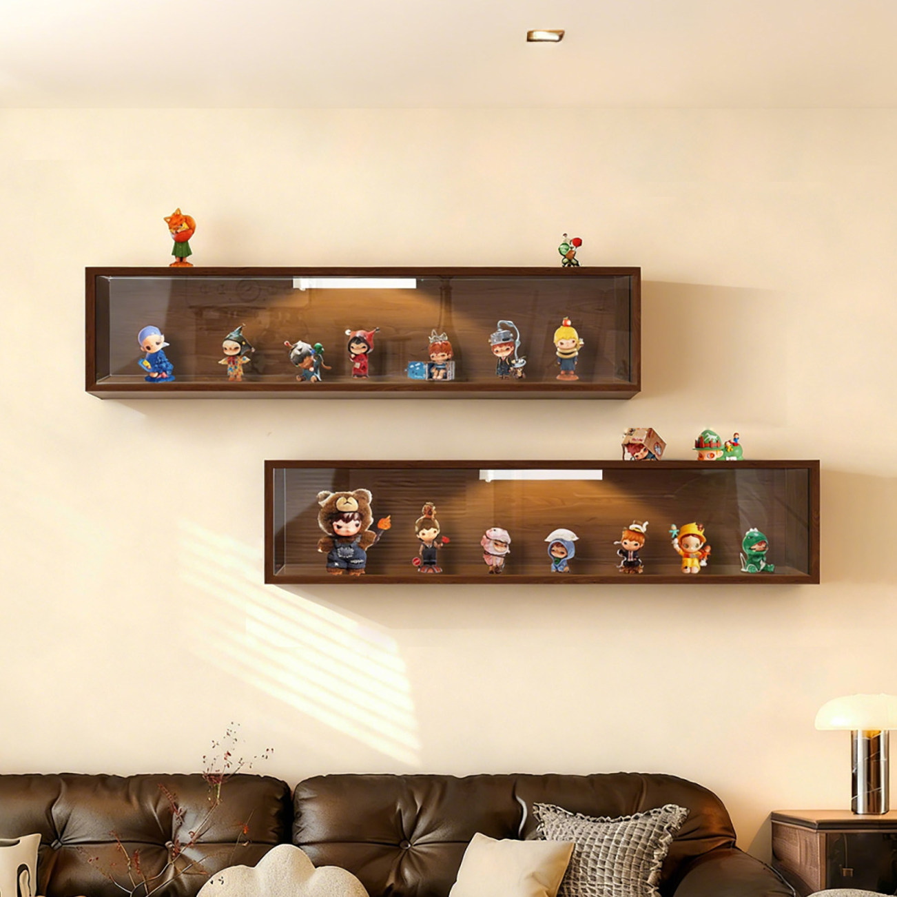 盲盒展示架免打孔壁挂防尘亚克力透明展示柜娃娃手办收纳盒置物架,收纳整理,萌粒收纳盒/架,淘宝优惠券,粉丝福利购,淘宝优惠卷