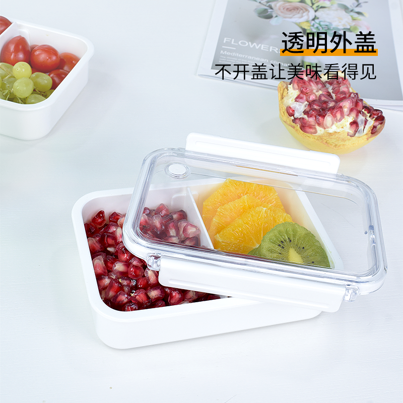 日本饭盒asvel塑料分隔