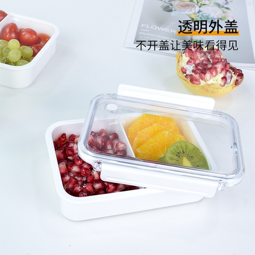 日本饭盒asvel塑料分隔