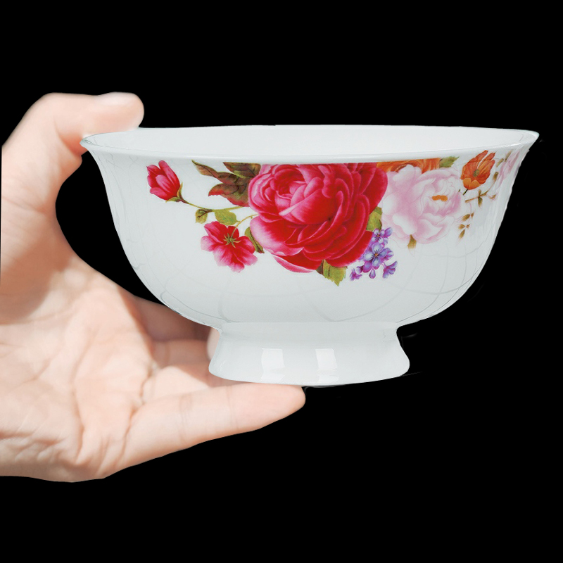 景德镇饺子10只5英寸防烫碗