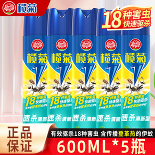 榄菊杀虫剂清新型家用室内驱蚊蟑螂跳蚤蚂蚁药苍蝇喷雾气雾剂