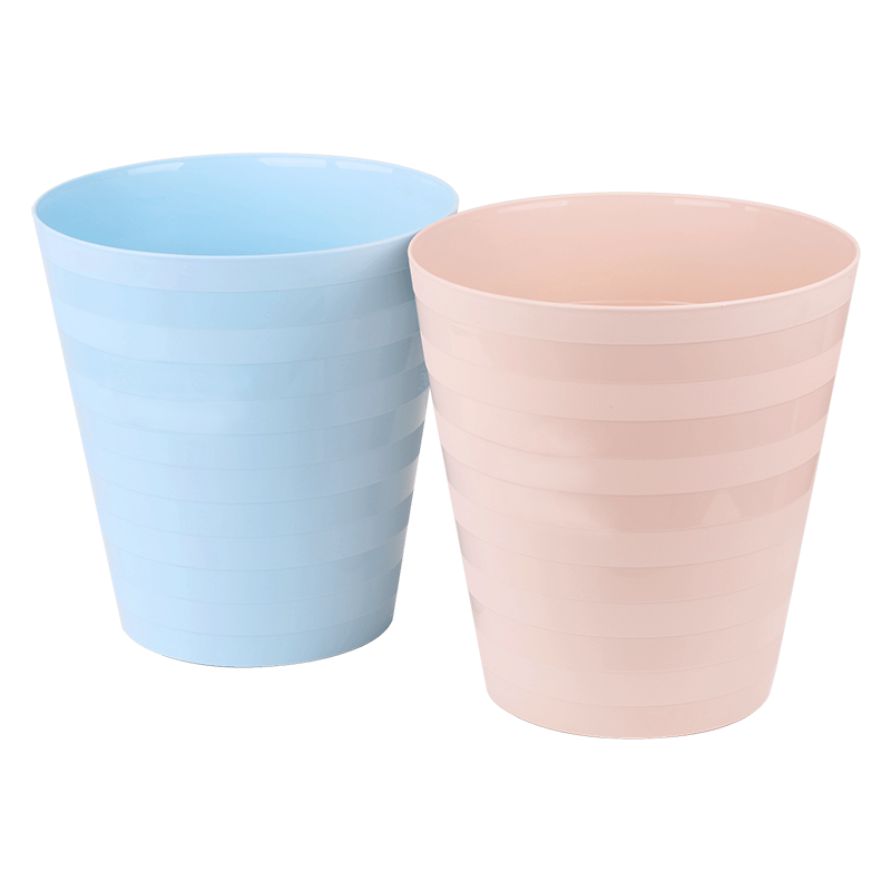 美丽雅环球垃圾桶中号纯色塑料